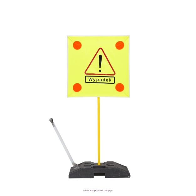 Znak rozstawny ostrzegawczy „WYPADEK