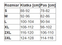 Kamizelka ocieplana KOLPEO BASIC - wymiary