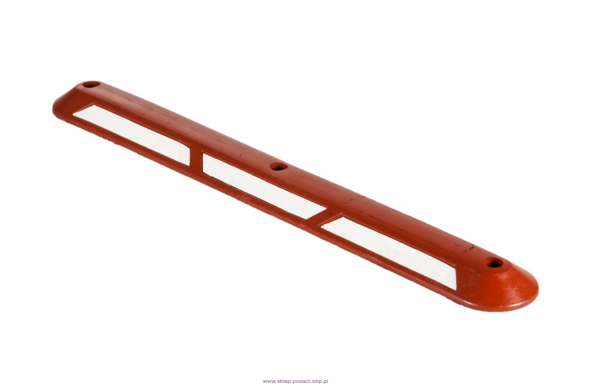 Separator rowerowy U-25b czerwony z białą taśmą