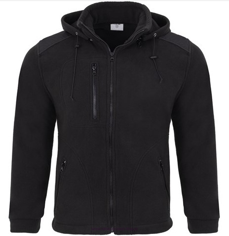 Czarny męski polar FLRA 340 BUSHOOD PREMIUM