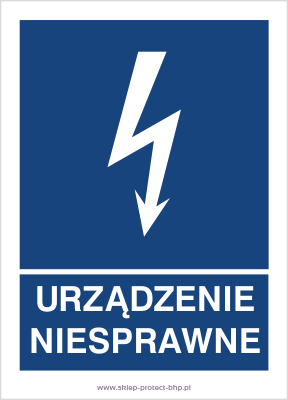 Znak elektryczny HG018 - Urządzenie niesprawne