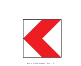 Tablica prowadząca pojedyncza w lewo U-3b