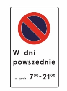 B-39 strefa ograniczonego postoju
