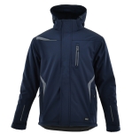 Granatowa długa ocieplana kurtka COMFORT WINTER