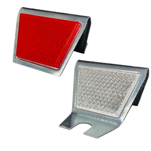 Odblask bariery drogowej uchwyt metalowy dwustronny OBD-10