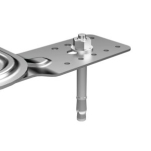 słupek asekuracyjny hl700 z zestawem montażowym do betonu