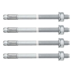 słupek asekuracyjny hl700 z zestawem montażowym do betonu - śruby