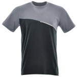Szaro-czarna koszulka T-shirt COMFORT PLUS