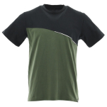 Oliwkowo-czarna koszulka T-shirt COMFORT PLUS