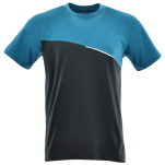 Niebiesko-czarna koszulka T-shirt COMFORT PLUS