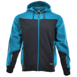 Niebiesko-czarna rozpinana bluza dresowa COMFORT PLUS - przód