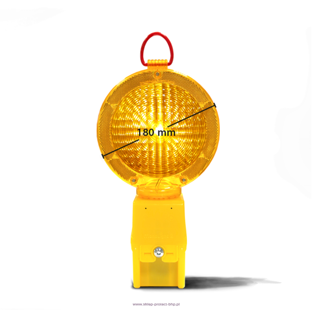 Lampa MonoLight 2 LED, żółta, błysk/św. stałe, dwustronna, z uchwytem