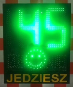 Radar prędkości SPEED LUX z buźką 230 V