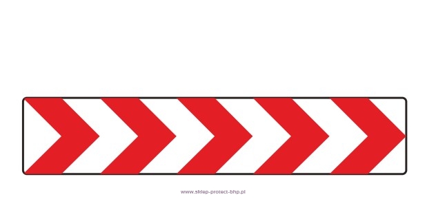 Tablica prowadząca w prawo U-3c