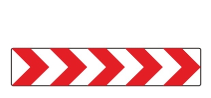 U-3c tablica prowadząca ciągła w prawo