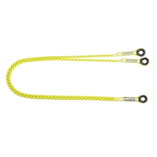 LB 102 HV - Podwójna linka bezpieczeństwa HV bez zatrzaśników, kolor jaskrawy pomarańczowy wysokowidzialny