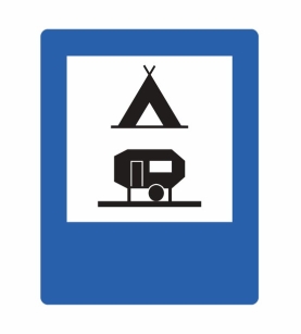 D-31 obozowisko (kemping) wyposażone w podłączenia elektryczne dla przyczep