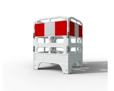 Bariera Utylity 4x1m biała