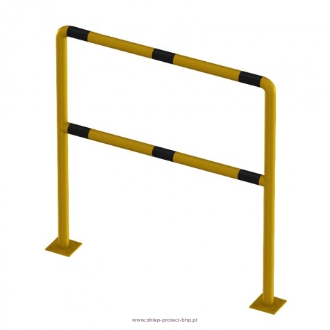Barierka ochronna liniowa przykręcana Ø60,3 wysokość 1100 mm, długość 1500 mm