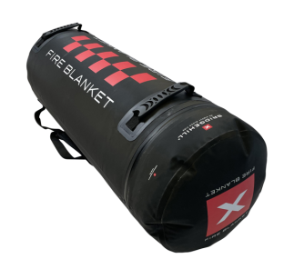 Koc gaśniczy Extreme Series S 1,5 m x 1,5 m do gaszenia hulajnóg , rowerów elektrycznych i akumulatorów + torba
