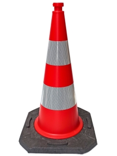 Pachołek drogowy U-23 75 cm PVC folia II gen. ciężki