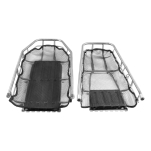 DX 032 - Nosze stalowe, nierdzewne, rozkładane zwężane - czarne z siatką