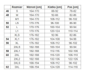 Ubranie szwedzkie HIRARA - wymiary