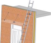 uchwyt do drabiny ds 812 - przykład zastosowania