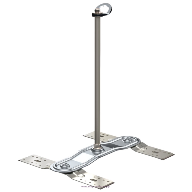 Słupek asekuracyjny HL 700 + zestaw montażowy do blachy trapezowej