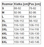 Kamizelka ocieplana GRZMOT DUO - wymiary