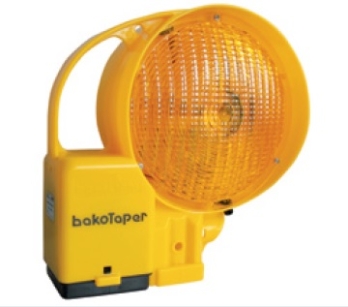 Lampa do fali świetlnej BakoTaper Typ 628, żółta, jednostronna jednobateryjna, do montażu na U-21