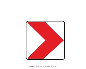 Tablica prowadząca pojedyncza w prawo U-3a