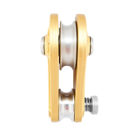 mały bloczek z otworem przelotowym i blokadą „Pin lock”