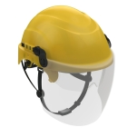 Żółty przemysłowy hełm ochronny ATRA 20S