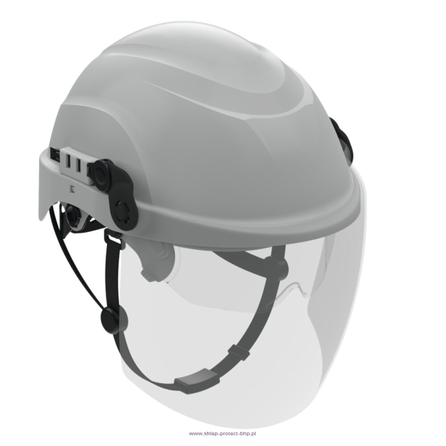 Biały przemysłowy hełm ochronny ATRA 20S