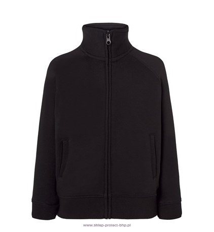 Czarna bluza dziecięca KID FULL ZIP JHK