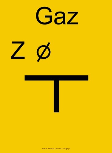 Tablica zawieradła mechanicznego na gazociągu - Gazociągi - JC001