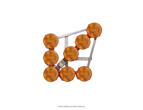 Strzałka kierunkowa na aluminiowej ramie