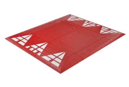 Próg zwalniający wyspowy 300x180x6,5 cm QUARTET komplet z akcesoriami