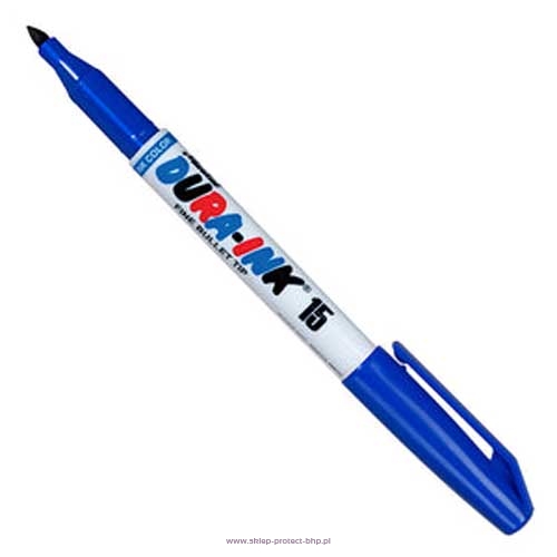 Niebieski marker z cienką końcówką DURA-INK 15