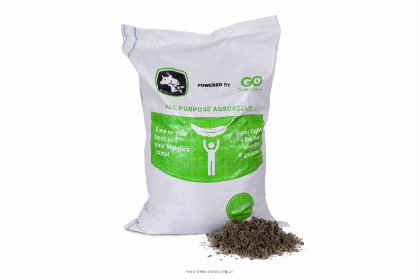 Uniwersalny sorbent mineralny GREEN OCEAN duży worek 100L