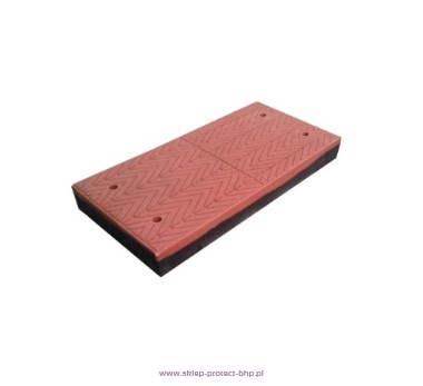 Próg segmentowy - czerwony element środkowy 8 cm