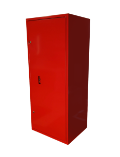 SHELF duża szafka ochronna z półką na sprzęt przeciwpożarowy, 500x400x1200mm , RAL 3000