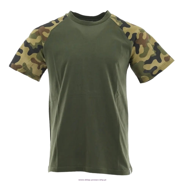 Koszulka STANDARD PLUS - zielony camo oliwkowy