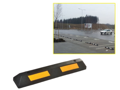 Separator parkingowy 87x15x10 cm