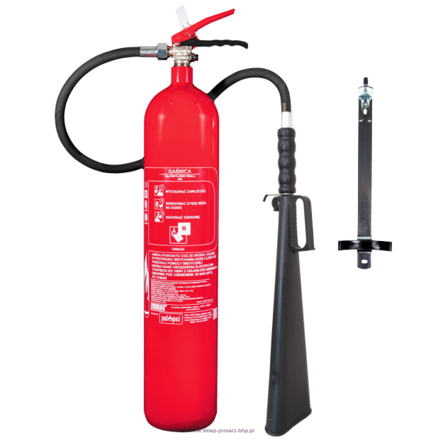 Gaśnica śniegowa 5 kg CO2 89B typ GS5x Exclusive Mobiak z wieszakiem UDT
