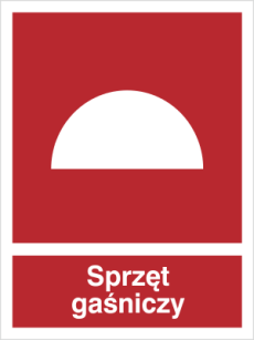 Sprzęt gaśniczy - Znak przeciwpożarowy - BC005