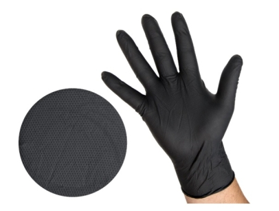 Rękawiczki nitrylowe Micro Diamond M/8 Black