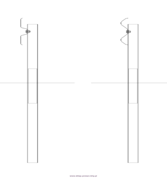 Stalowa bariera H1W3A ochronna rozstaw słupka co 4 mb